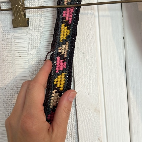 Free People Clover Drawstring Straw Bucket Bag - Picture 5 of 7